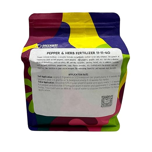 Greenway Biotech, Inc. Pepper & Herb Fertilizer 11-11-40 Powder with Micronutrients and Trace Minerals- 100% Water Soluble Fertilizers (2 Pounds Makes 400 Gallons)