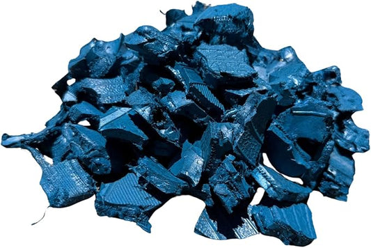 100% Wire-Free Rubber Mulch – Blue, 20 lb (0.8 cu ft) | Long-Lasting, Low Maintenance, Safe for Kids & Pets – Landscaping & Playground Ground Cover