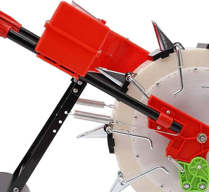 Hand Push Seeder Spreader,Manual Roller Seeder Lawn Garden Spreaders Seed Planter, Multi-Function Corn Planter Seeder Planting Depth 3.5-7.8 Cm Seeder Tool for Soybean Peanut Corn (B Style)