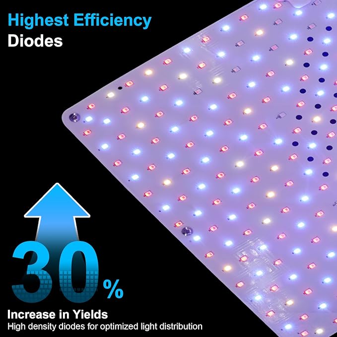 Remote Control LED Grow Light, 100 Watt Dimmable Full Spectrum Plant Light, 3 Lighting Modes Grow Lights for Indoor Plants Seed Starting Seedlings Vegetable, Hanging Growing Lamp for 2x2/3x3 Grow Tent
