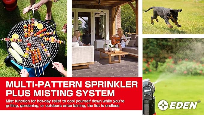 Eden 11530-EDAMZ Multi-Pattern Sprinkler Plus Misting System