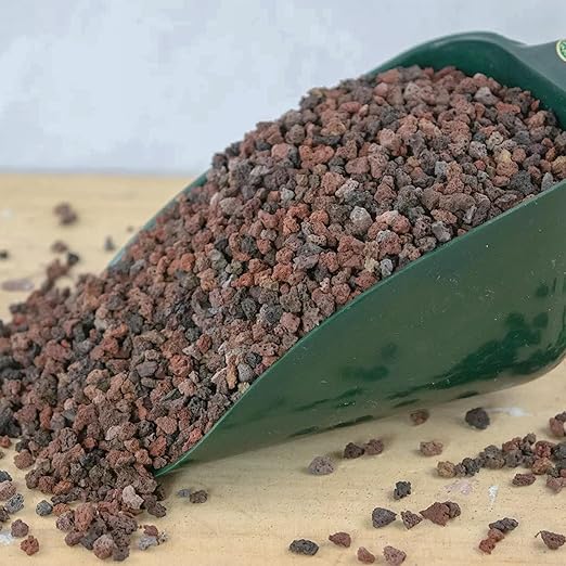 11 Pounds Mix Lava Rocks, 5-8 mm Red and Black for Plants, Bonsai, Horticultural Grit Soil Cover Gravel for Succulents, Hydroponics, Fairy Gardening, Top Dressing, Plant Drainage