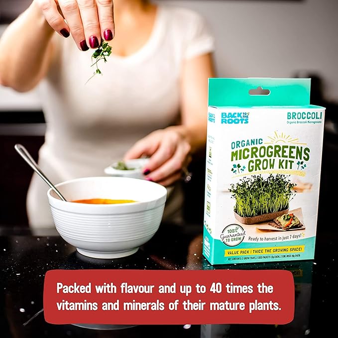 Back to the Roots DIY Microgreen Grow Kit, 6-Grow Variety Pack