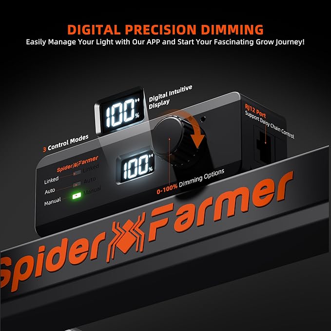 Spider Farmer G8600 Cost-Effective 800W LED Grow Lights, 4x4ft/5x5ft Coverage Commercial Bar Style LED Grow Lamp for Indoor Plants Vertical Farming, 2025 Upgraded Smart App Control