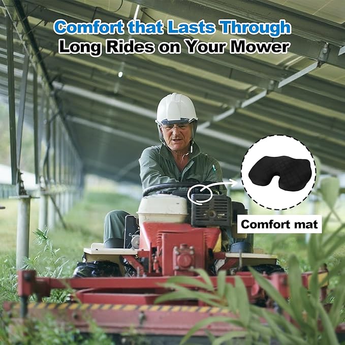 Lawn Mower Seat Cushion - Memory Foam Cushion for Riding Lawn Mower, Shock-Absorbing Seat Pillow for Long Hours of Operation, Ergonomic Cushions for Tailbone Pain Relief, Sciatica and Back Support