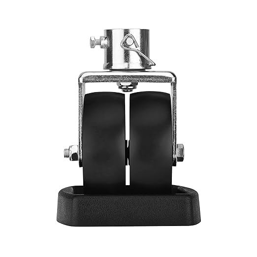 Rockane Dual 6'' Trailer Jack Swivel Caster Wheel Replacement with Rubber Wheel Chock，2000LBs Capacity with Pin for Boat Hitch Camper for Soft Ground Roll - Perfect Matching Jack Wheel Dock