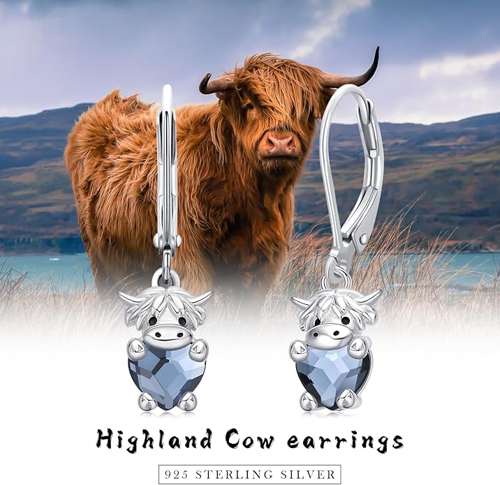 JUSTKIDSTOY Hypoallergenic Earrings Sterling Silver Crystal Cute Animal Studs Earrings for Sensitive Ears Birthday Gifts for Women Girls