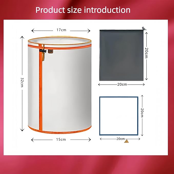 5-Pack 5-Gallon All-Mesh Storage Bags, 5 Color Fine Nylon Mesh, FIQAPJ 5 Pieces Per Pack - For 5 Gallon Bucket, Reusable Filter Bag With Opening On Top - Hydroponics, Gardening.