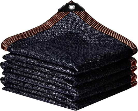 90% Black Shade Cloth for Patio, 6x8 FT Mesh Tarp Sun Shade Cloth with Grommets, Sun Protection Sail for Garden Greenhouse Pergola Plants Chicken Coop Patio Outdoor Neting Cover