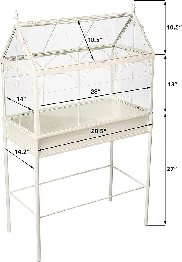 H Potter Terrarium Planter Freestanding Wardian Case (Large)