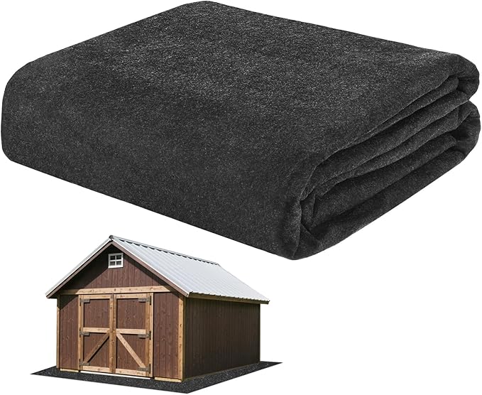 3MM Thickened Outdoor Storage Shed Mat, 9.2 x 5 FT Garage Floor Mats with Reusable, Washable, Non Slip, Durable for Protects Garage Floors/Driveways/Entrance Doors/Deck [Gray]