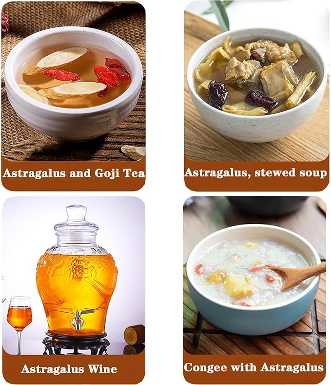 Astragalus membranaceus Astragalus Slice Natural Astragalus Root Huang Qi Astragalus Root Slices 10.5oz/300g Chinese Herbal Tea No Addition 黄芪 黄芪片