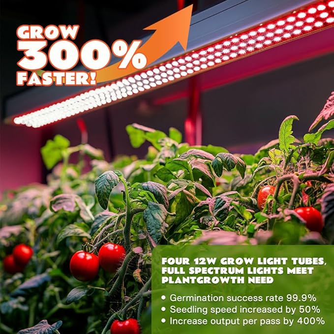 Upgraded Hydroponics Growing System, 2-Tier Indoor Hydroponic Garden with 32 Pods, Auto Water Circulation,Adjustable LED Grow Light, Smart Indoor Garden for Herbs, Vegetables, Climbing Plants