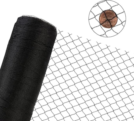 Woven Bird Netting 20X30 FT, 1/2" Mesh, Strong Bird Net Protect Fruit Trees, Blueberry, Vegetables, Strawberry Plants, Garden Netting Pest Barrier, Against Deer, Squirres, Small Critters
