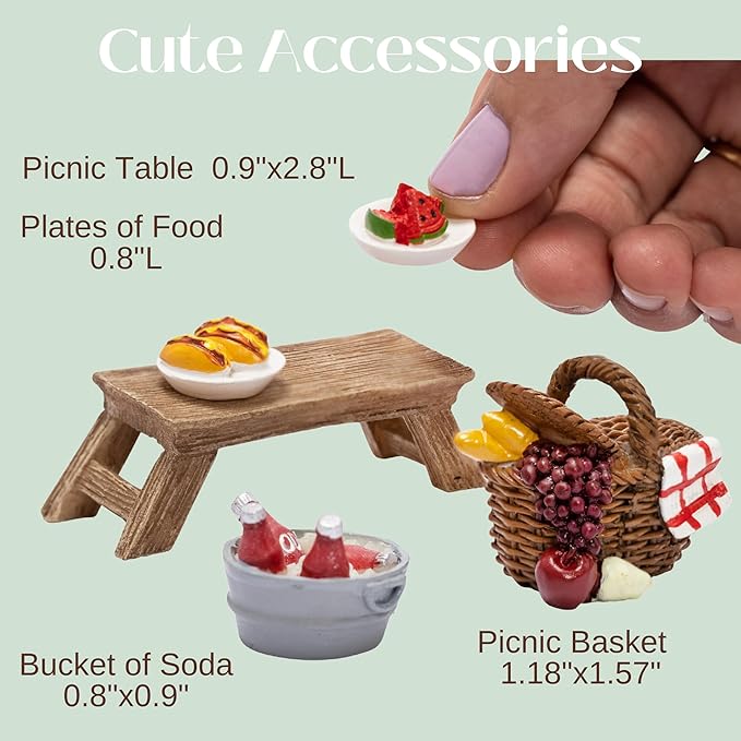 PRETMANNS Fairies for Fairy Garden – Cute Accessories for an Outdoor Miniature Garden – Boy & Girl Fairy Kit - 9 Colorful & Beautifully Crafted Pieces