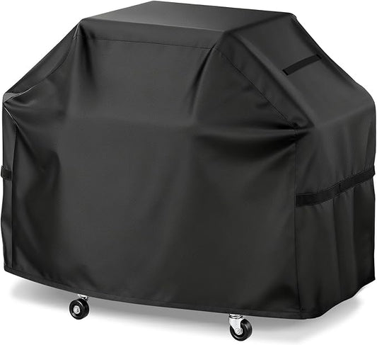 LBTING Grill Cover, 52-inch Heavy Duty 300D Oxford Waterproof Windproof UV Resistant BBQ Gas Grill Cover for Outdoor Barbecue Fit Most Brands Weber, Brinkmann, Char Broil, Holland
