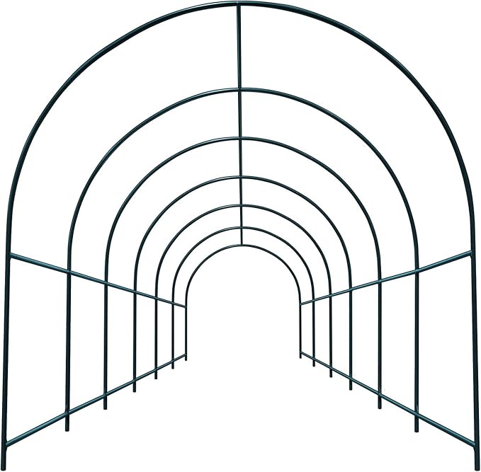 Multi-Size Large Garden Support Arch Frame Climbing Plant Arch Arbor for Flowers/Fruits/Vegetables (19.6ft x 7ft x 7.2ft)