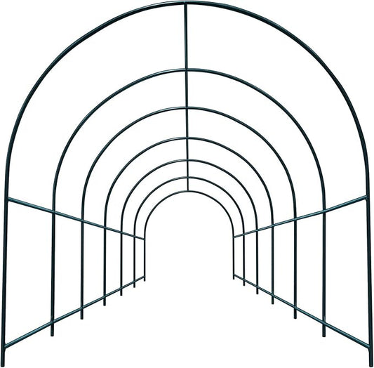 Multi-Size Large Garden Support Arch Frame Climbing Plant Arch Arbor for Flowers/Fruits/Vegetables (19.6ft x 7ft x 7.2ft)