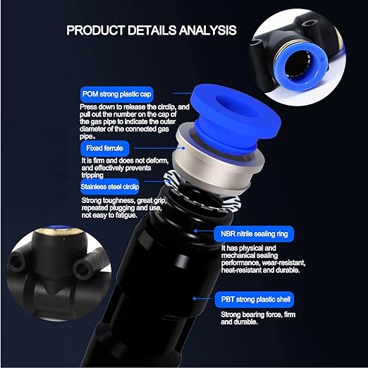 Atomizing kit,360 Degree Adjustable Copper Sprayer atomizing System,8/11mm(ID/OD) trubing Watering Plant Devices Nozzle Emitters Sprinkler Pneumatic Fittings Connection. (15)