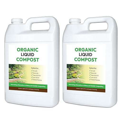 FOOP Organic Liquid Compost: Fast-Acting Alternative to Messy and Smelly Composting | Compost Tea Concentrate Perfect for Brewing Compost Teas (1 Gallon, 2 Pack, Treats Up to 40,000 Sq.Feet)
