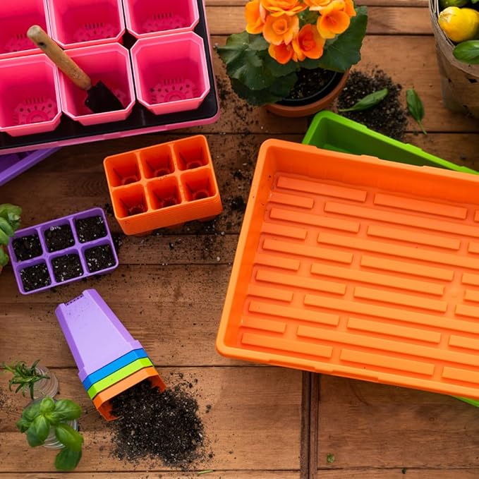 Bootstrap Farmer Ultimate Seed Starter Kit Multicolor with Humidity Domes for Indoor Seed Starting, Propagating, Germinating