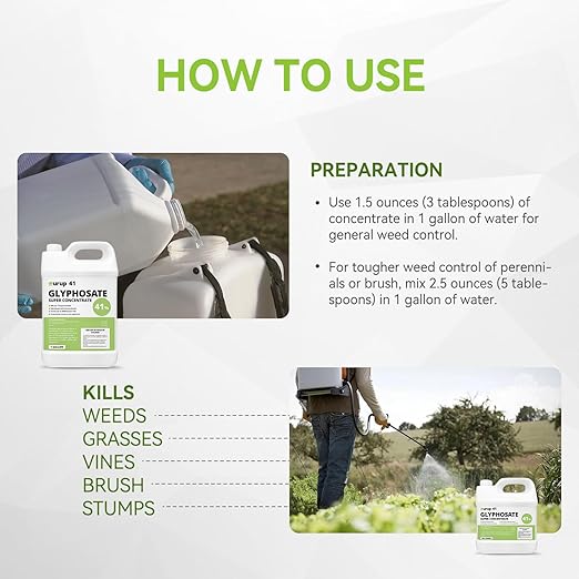 1 Gallon 41% Glyphosate Super Concentrate Weed & Grass Killer