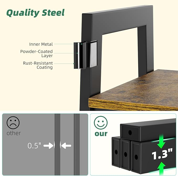 Simple Trending 4-Tier Indoor Plant Stand with 3 Adjustable Grow Lights, Heavy Duty Metal & Wood Ladder Shelf for Multiple Pots - Timer Function, Rust-Proof, Ideal Gift for Plant Lovers, Black