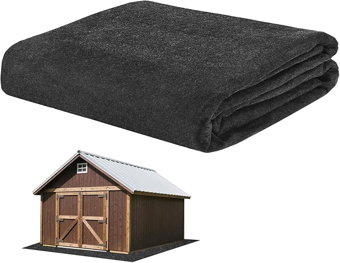 3MM Thickened Outdoor Storage Shed Mat, 6 x 5 FT Garage Floor Mats with Reusable, Washable, Non Slip, Durable for Protects Garage Floors/Driveways/Entrance Doors/Deck [Gray]