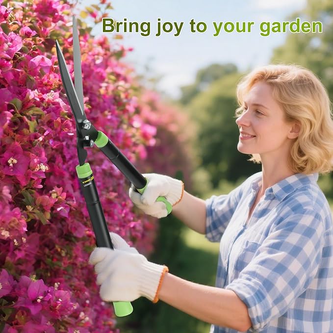 Telescoping Hedge Shears 23-30", Hedge Clippers for Trimming Hedges & shrubs & bushes，Manual gardening shears with Extendable Handle for Yard Landscaping