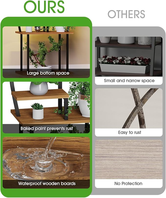 Plant Stand Indoor with Grow Lights-65" Indoor Plant Shelf,8 Tiered Corner Plant Stands for Indoor Plants,Metal Tall Plant Flower Display Shelves for Bedroom Living Room Balcony Patio, (Sail-shape)
