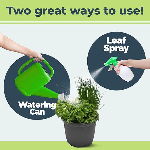 Herb Plant Food for All Edible Herbs, Leafy Greens and Veggies, Liquid Houseplant Fertilizer, 32 oz (1 Quart)
