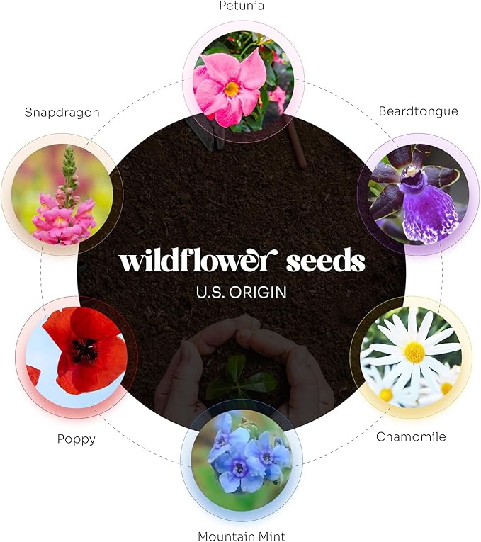 Wildflower Seed Paper - Set of 24 Pink Butterfly-Shaped with Envelope and Planting Instruction, Writable & Plantable Gift for Mom and Plant Lover, Ideal for Weddings, Memorials, Baby Shower