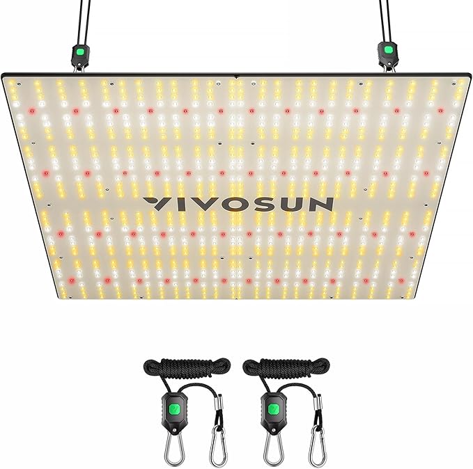VIVOSUN LumaLight 400W LED Grow Light, Full Spectrum Plant Light, Smart Dimmable & High PPFD for Indoor Plants Seedling Vegetables Bloom, Fits 4×4/5×5 Grow Tents
