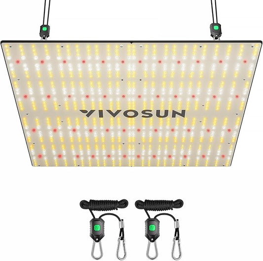 VIVOSUN LumaLight 400W LED Grow Light, Full Spectrum Plant Light, Smart Dimmable & High PPFD for Indoor Plants Seedling Vegetables Bloom, Fits 4×4/5×5 Grow Tents