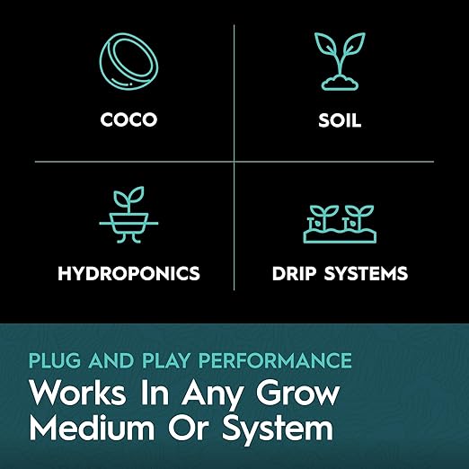 Base A Quart | Liquid Nutrient Solution | Essential Macronutrients & Chelated Micronutrients for Hydroponics & Soil Cultivation
