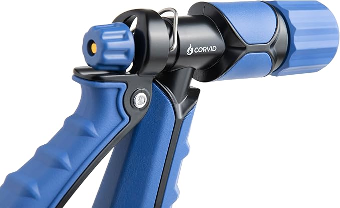 3-Pack Corvid Heavy Duty Rear Trigger Adjustable Spray Hose Nozzle – Durable Zinc Construction with Adjustable Stream Control – Ideal for Car Washing, Lawn & Garden, and Outdoor Cleaning Tasks
