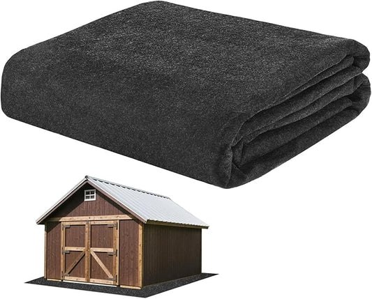 3MM Thickened Outdoor Storage Shed Mat, 8.5 x 6.6 FT Garage Floor Mats with Reusable, Washable, Non Slip, Durable for Protects Garage Floors/Driveways/Entrance Doors/Deck [Gray]