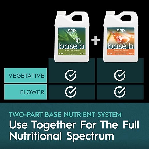 Base A Quart | Liquid Nutrient Solution | Essential Macronutrients & Chelated Micronutrients for Hydroponics & Soil Cultivation