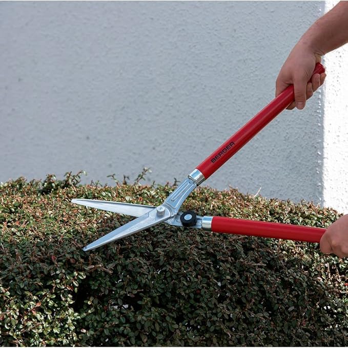 BERGER Topiary Shear 2520 with Beech Wood Handle Garden Shear with self-Sharpening Blades, Length 60 cm