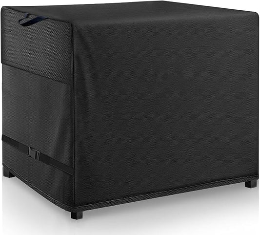 Outdoor Bar Height Dining Set Cover Suitable for 76 * 34 * 42" Patio Wicker Bar Dining Set Black- Waterproof Patio Bar Height Table and Chair Cover