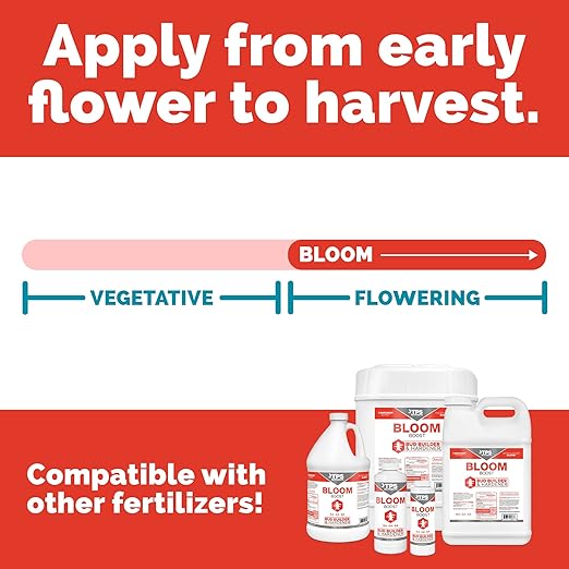 TPS NUTRIENTS Bloom Bud Builder & Flower Hardener Plant Nutrient and Supplement, Triggers Fast Flowering 1 Quart (32 oz)
