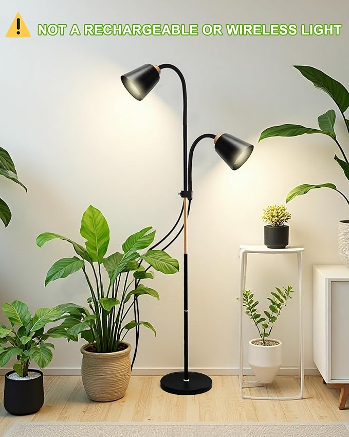 Standing Plant Grow Light, LED Growing Light Full Spectrum for Indoor Plants，4/8/12H Timer, 10-Level Brightness,Flow Grow Light for Tall Large Indoor Plants