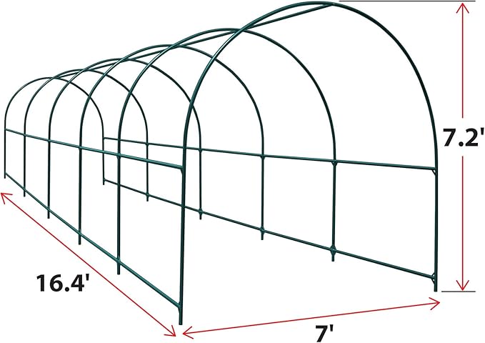 YardGrow Large Garden Support Arch Frame Climbing Plant Arch Arbor for Various Climbing Plant Roses Vines Birthday Wedding Party Decoration Pergola Frame (16.4 x 7 x 7.2ft)