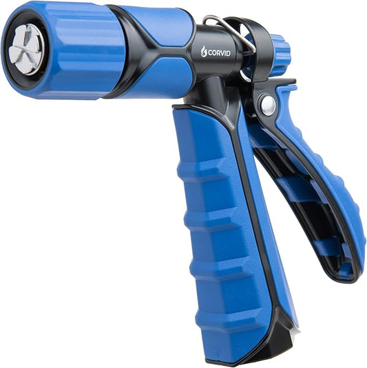 Heavy Duty Rear Trigger Adjustable Spray Hose Nozzle – Durable Zinc Construction with Adjustable Stream Control – Ideal for Car Washing, Lawn & Garden, and Outdoor Cleaning Tasks