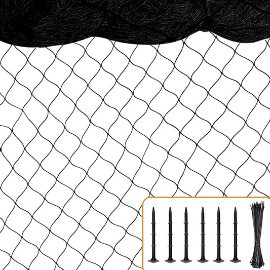 Chicken Netting 25'x25' with 1" Mesh Nylon Bird Netting for Chicken Coop, Heavy Duty Poultry Net Bird Net for Garden Deer Fence for Fruit Tree