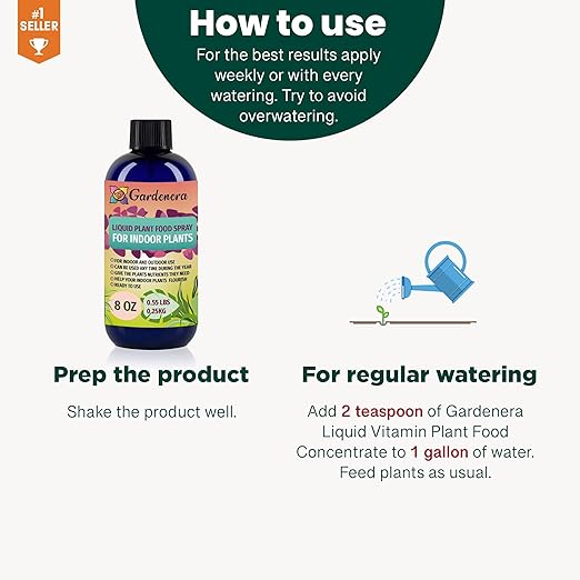 Gardenera Plant Growth Superfood for Dracaena with 18 Essential Vitamins & Minerals - Organic Plant Food Fertilizer - Micro-Fungi and Bio-Organisms for Dracaena Plant Care & Growth Enhancement - 32oz