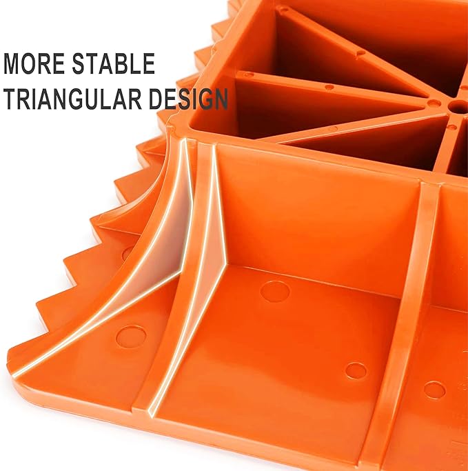 Seven Sparta Off-Road Base Stand Compatible with Hi Lift Jack PP Pad to Alleviate Jack Hoisting Sinkage（Orange）