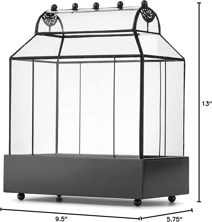 H Potter Terrarium Glass Wardian Case Planter