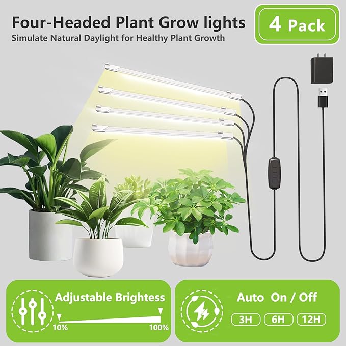 ROOMTEC Plant Stand Indoor with Grow Lights, Indoor Plant Stand with Curved Corner, 8 Tiered Plant Shelf Indoor, Tall Plant Stands Indoor for Living Room, Patio, Balcony Decor