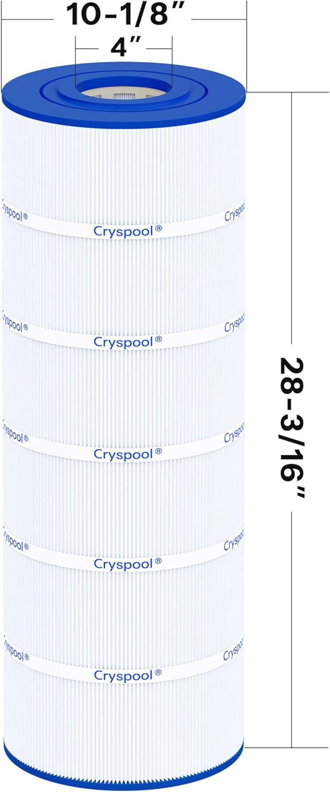 Cryspool® C200S Filter Compatible with CX200XRE, SwimClear C200S, C200S, C-9442, PA200S, 200 Sq. Ft Pool Filter Cartridge, 1 Pack